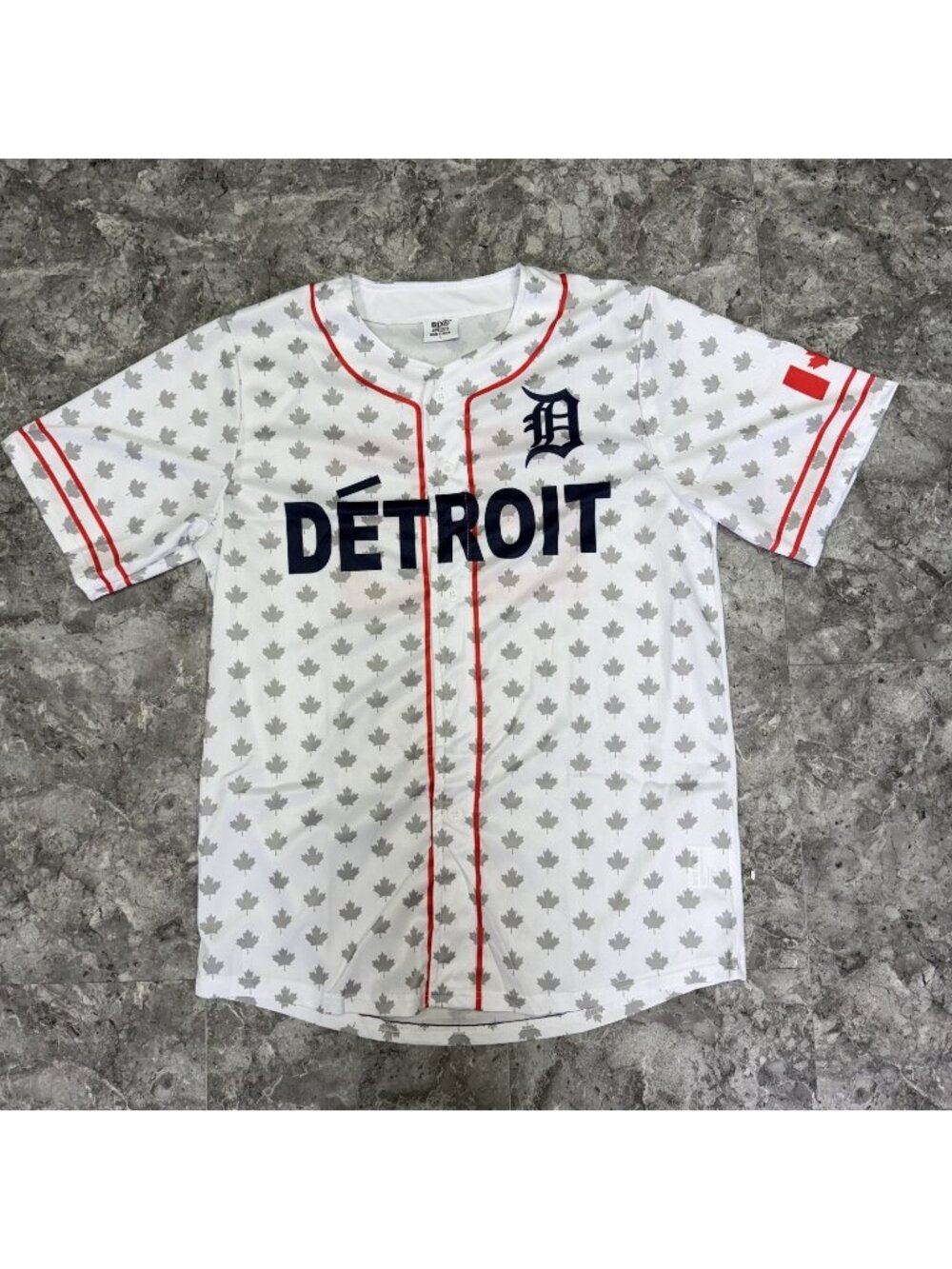 Detroit Tigers Canadian Heritage Baseball Jersey 2025 Promo Giveaway L
